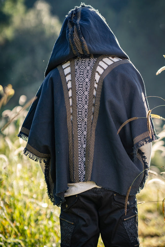 Unisex Shawl Hood Jedi Hood Warrior shaman Ceremony Clothing Desert Sand  Shawl Tulum Ibiza Costume Festival Hood burner Outfit -  Denmark
