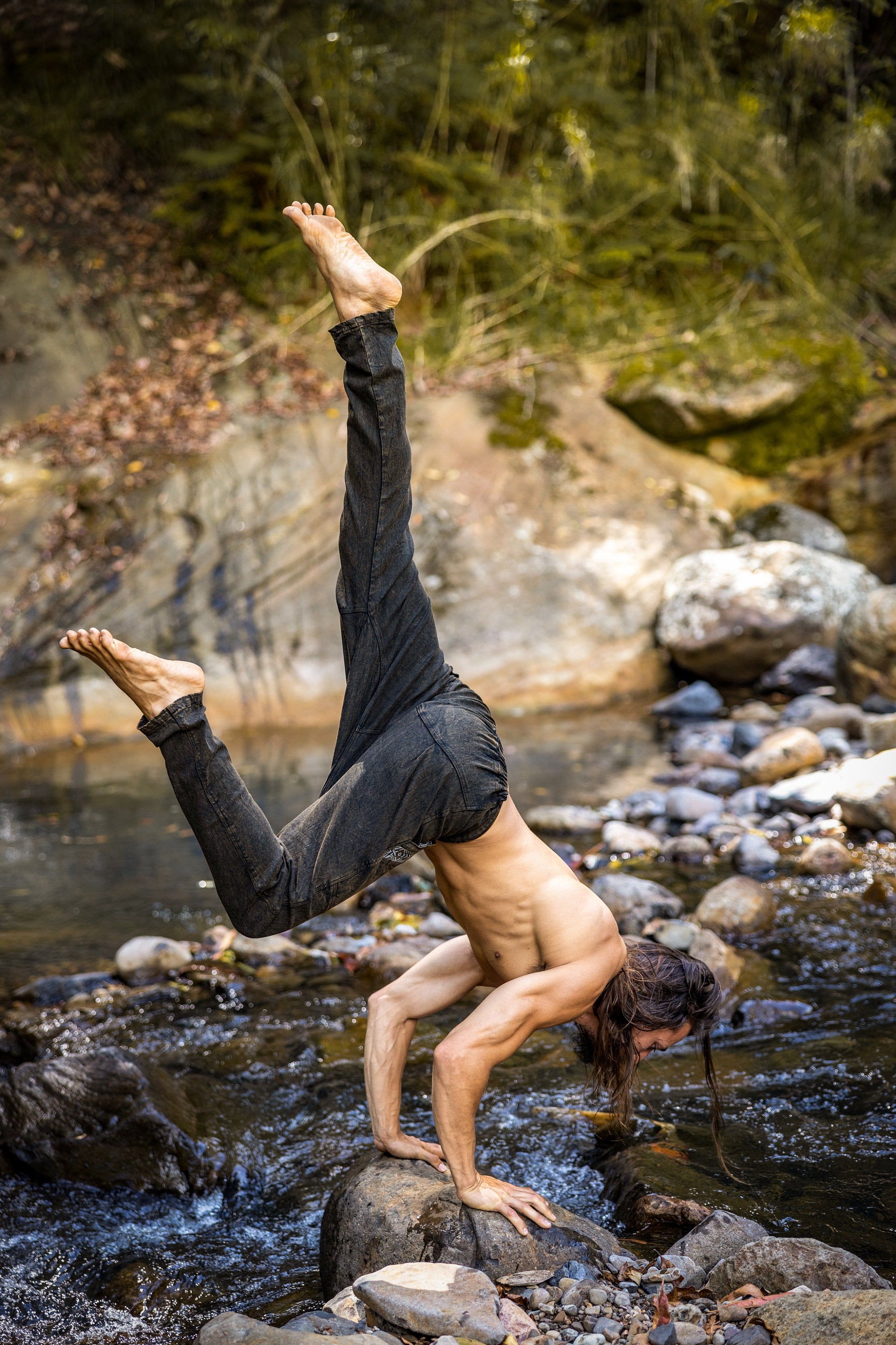 AGILO Black Yoga Pants Harem Drop Crotch with Zipped – AJJAYA