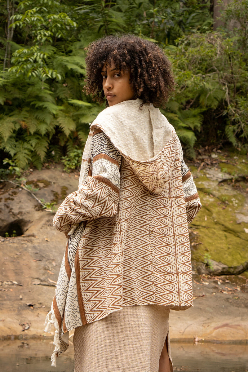 Hooded kimono jacket sale