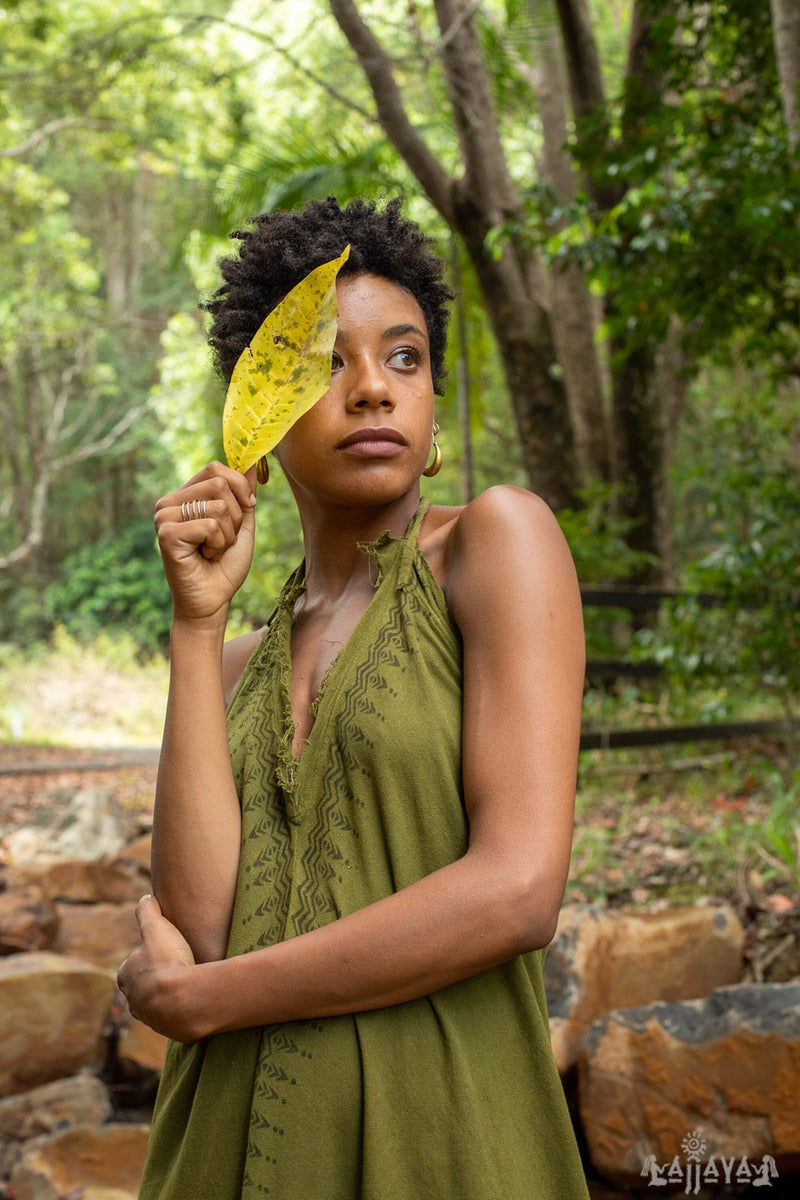 Olive green boho maxi dress store
